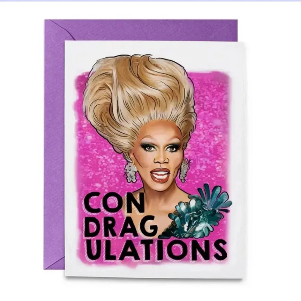 NWT Rupaul’s Drag Race Congratulations card